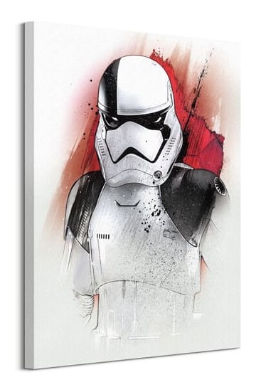 Star Wars The Last Jedi Executioner Trooper Brushstroke - obraz na płótnie Star Wars gwiezdne wojny