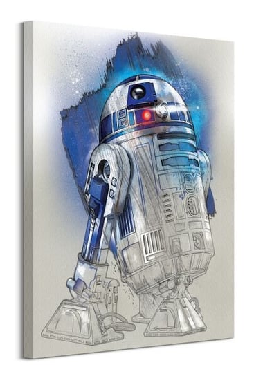 Star Wars The Last Jedi R2-D2 Brushstroke - obraz na płótnie Star Wars gwiezdne wojny