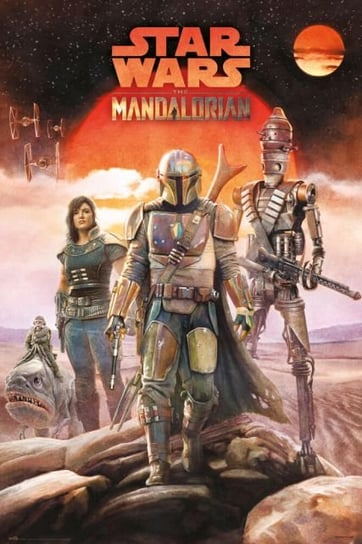 Star Wars The Mandalorian Crew - plakat 61x91,5 cm Star Wars gwiezdne wojny