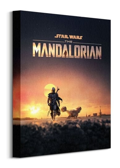 Star Wars The Mandalorian Dusk - obraz na płótnie Star Wars gwiezdne wojny