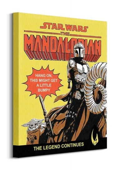 Star Wars The Mandalorian Hang On - obraz na płótnie Star Wars gwiezdne wojny