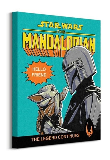 Star Wars The Mandalorian Hello Friend - obraz na płótnie Star Wars gwiezdne wojny