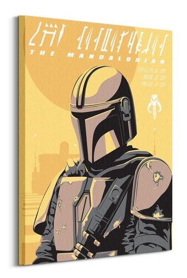 Star Wars The Mandalorian Illustration - obraz na płótnie Star Wars gwiezdne wojny