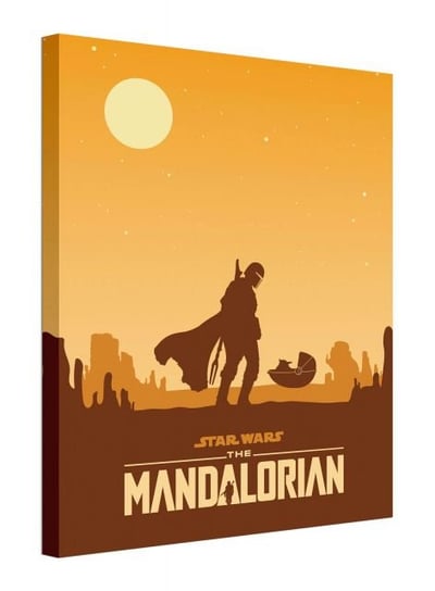 Star Wars The Mandalorian Meeting - obraz na płótnie Star Wars gwiezdne wojny