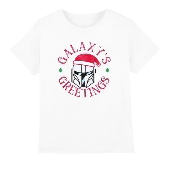 Star Wars: The Mandalorian T-Shirt Dziecięca Galaxy's Greeting (116 / Ciepły Biały) Star Wars gwiezdne wojny