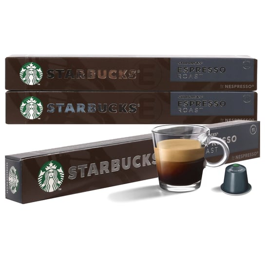 STARBUCKS Kawa w kapsułkach Espresso Roast, kompatybilna z Nespresso 30 kapsułek Starbucks