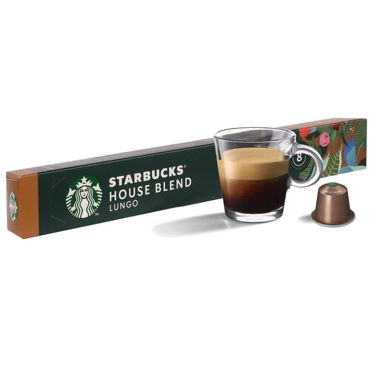 STARBUCKS Kawa w kapsułkach House Blend Lungo, kompatybilna z Nespresso 10 kapsułek Starbucks