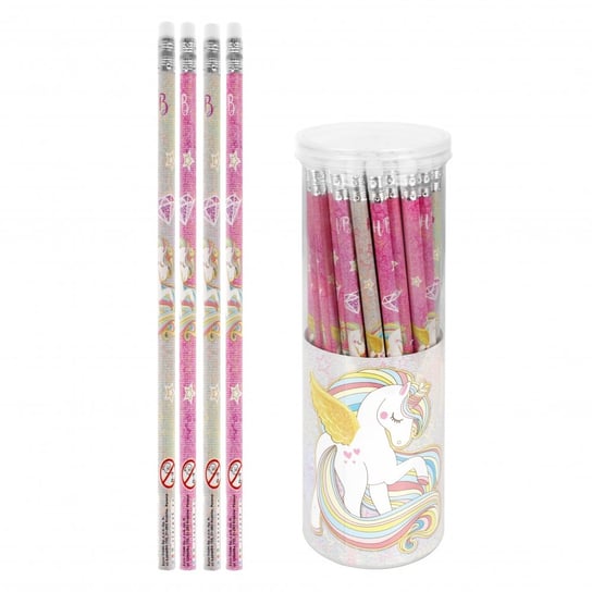 Starpak, Ołówek z gumką, Unicorn, 48 szt. w Tubie, 490972 Starpak