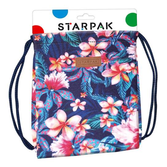 Starpak, worek na ramię, Kwiaty Starpak