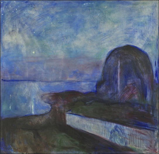 Starry Night (1893), Edvard Munch - plakat 21x29,7 / AAALOE Inna marka