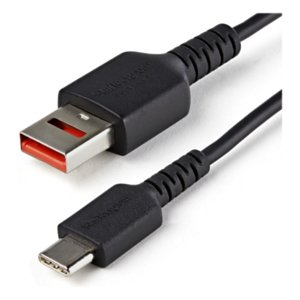 StarTech.com 1M KABEL BEZPIECZNEGO ŁADOWANIA - BLOKADA DANYCH USB-A NA USB-C, Czarny Konik