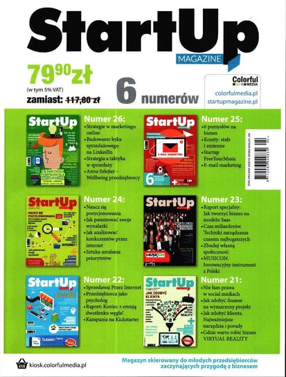 Startup Magazine Zestaw Colorful Media