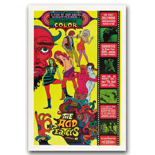 Stary plakat filmowy The Acid Eaters A1 60x85 cm Vintageposteria