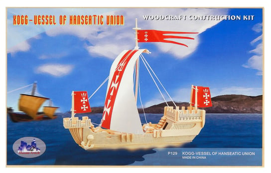 Statek Koga drewniane puzzle 3D przestrzenne Inna marka