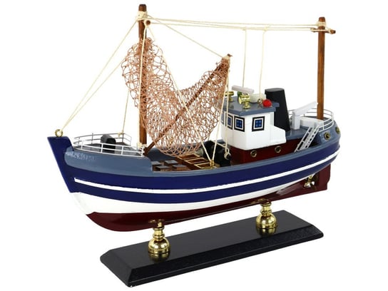 Statek Kolekcjonerski Drewniany Kuter Rybacki Lean Toys