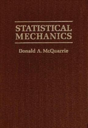 Statistical Mechanics Mcquarrie Donald A.
