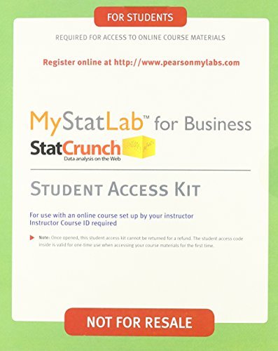 Statistics for Business and Economics, Student Value Edition Plus Mystatlab with Pearson Etext -- Access Card Package Newbold Paul