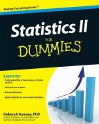Statistics II for Dummies Rumsey Deborah J.