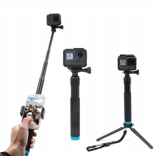 Statyw Monopod Grip Selfie 2w1 22-90cm Do Kamery Telesin TELESIN
