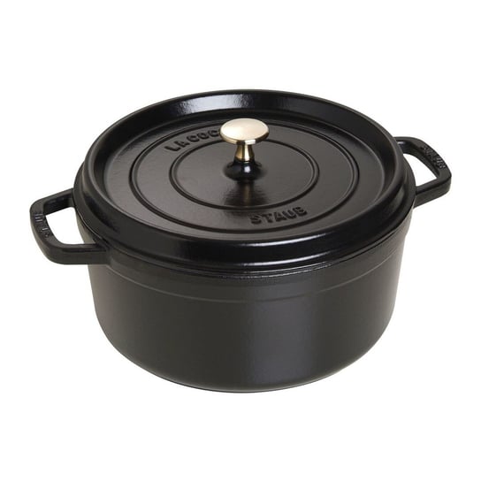 STAUB, Garnek żeliwny, okrągły, 5,2l, czarny Staub