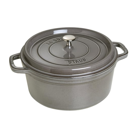 Staub, Garnek żeliwny okrągły 6.7 l, Grafitowy Staub