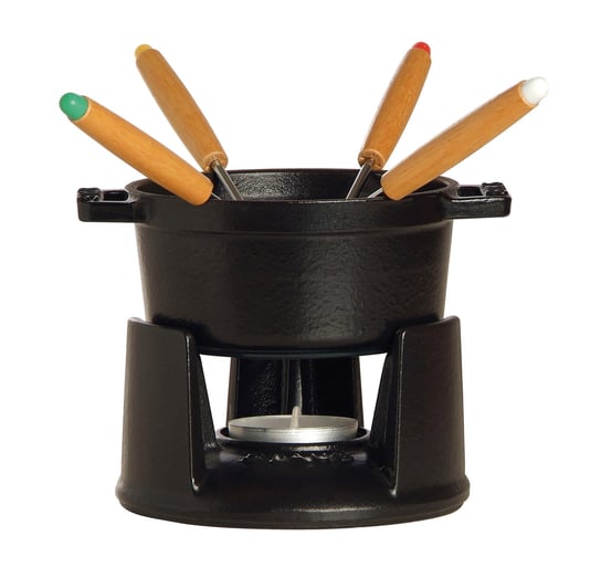 Staub Mini zestaw do fondue Staub - 10 cm, Czarny Staub