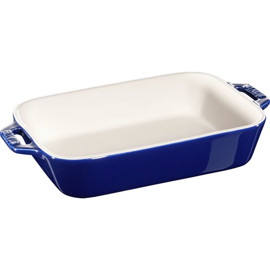 Staub, Prostokątny półmisek ceramiczny 1.1 ltr, Niebieski Staub