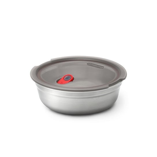 Steel Food Bowl Small - Grey / Red Fr Black+Blum