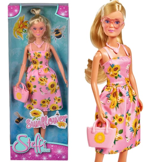 Steffi Love, lalka Sunflower w różowej sukience w słoneczniki Steffi Love