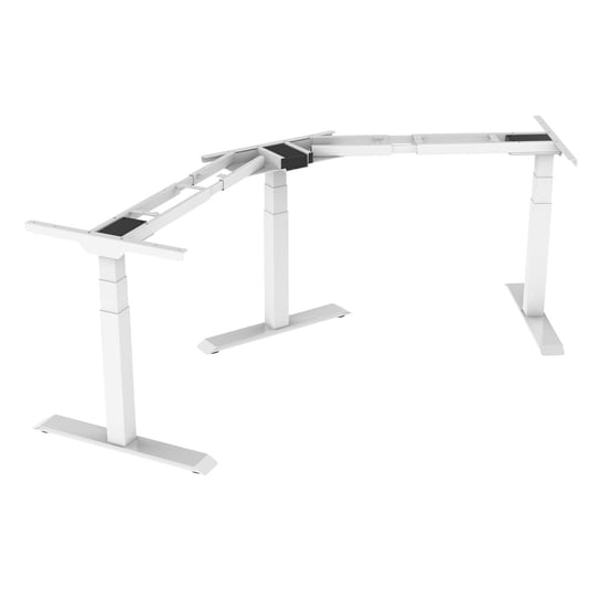 Stelaż biurka do gabinetu nowoczesne białe 170 cm Spacetronik z regulacją wysokości Spacetronik