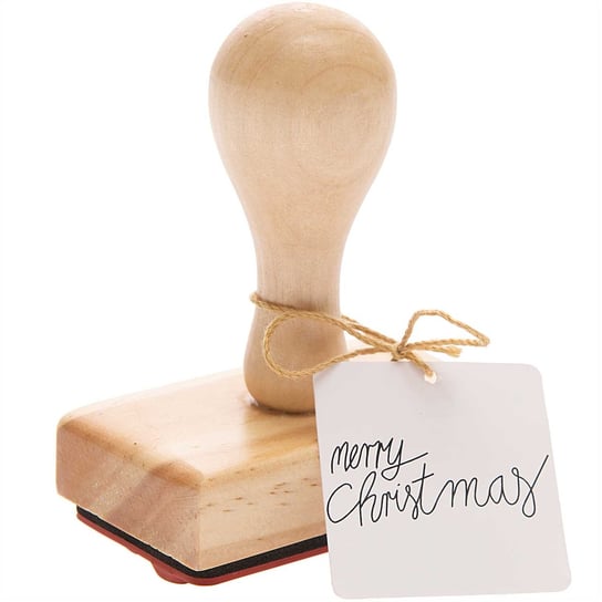Stempel drewniany z uchwytem, Merry Christmas, 70x40 cm Rico Design GmbG & Co. KG