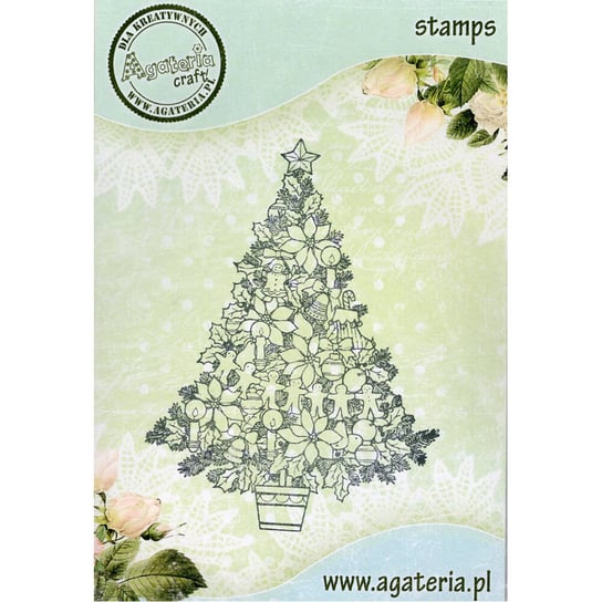 Stempel polimerowy - Christmas Time - Choinka - Agateria Agateria