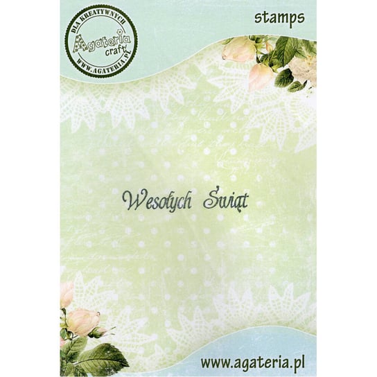 Stempel polimerowy - Wesołych Świąt 10 - Agateria Agateria