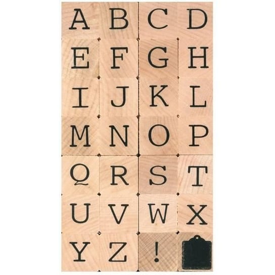Stemple drewniane - Alfabet wielkimi literami Inna marka