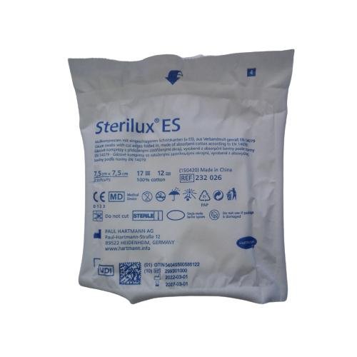 Sterilux Es, Kompresy Niejałowe, 7,5cm X 7,5cm, 3szt Sterilux