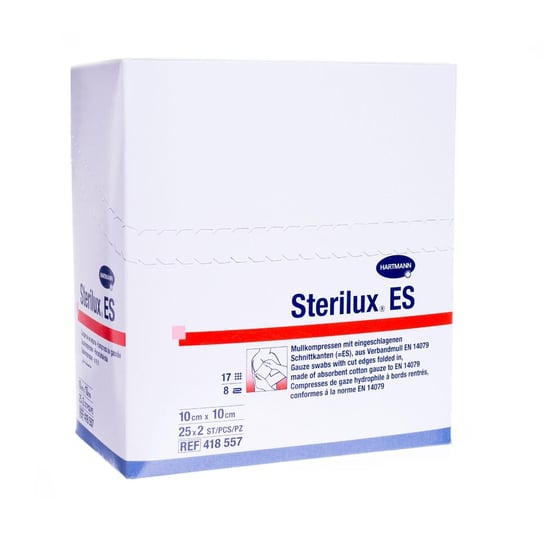 Sterilux ES, kompresy z gazy 10 cm x 10 cm, 25 X 2 szt. Paul Hartman AG