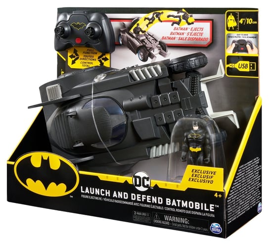 Sterowany Batmobile z figurką Batman