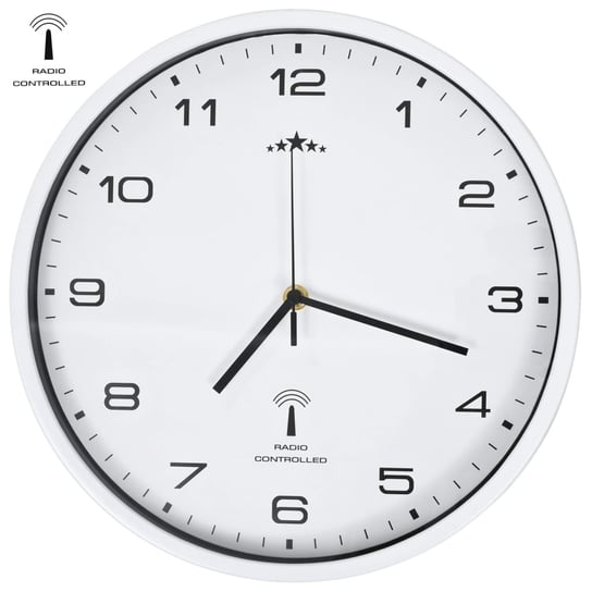 Sterowany radiowo zegar ścienny, 31 cm, biały / AAALOE Inna marka