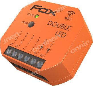 Sterownik 2 Kanałowy Oświetlenia Led 12/24V Wi-Fi Double Led Fox F&F