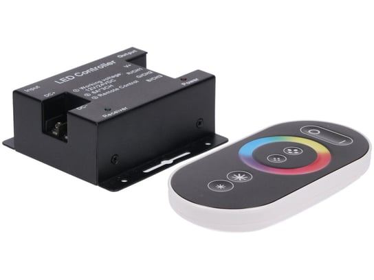 Sterownik LED RGB 3x6A touch RF czarny v3 12-24V Prescot Prescot