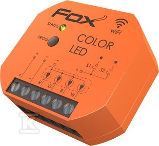Sterownik Oświetlenia Kolorowego (Rgbw) Led 12/24V Wi-Fi Color Led Fox F&F