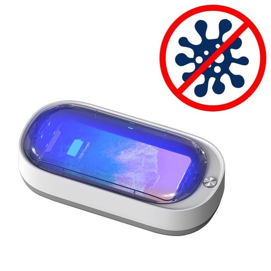 Sterylizator UV do dezynfekcji telefonów drobnych przedmiotów antybakteryjny biały Hurtel