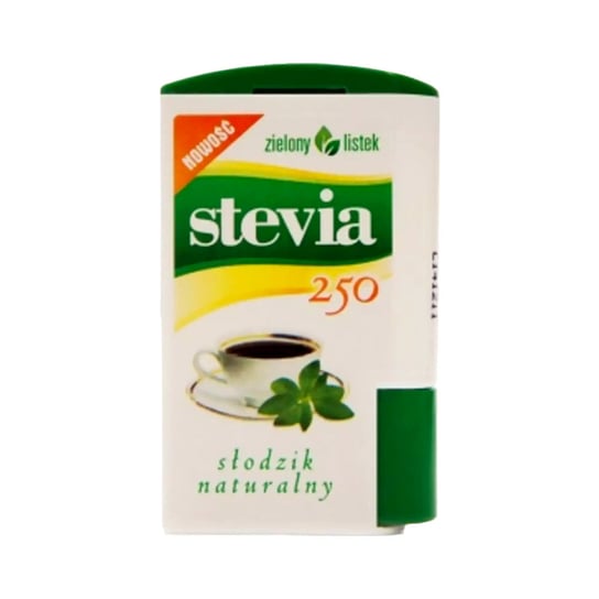 Stevia słodzik naturalnego pochodzenia w tabletkach 250 tab. Zielony Listek Zielony Listek