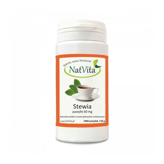 Stewia Pastylki 60 mg 1000 sztuk Natvita NatVita