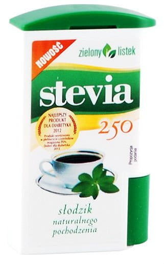 Stewia Słodzik Tabletki Pastylki 250 sztuk - Zielony Listek Zielony Listek