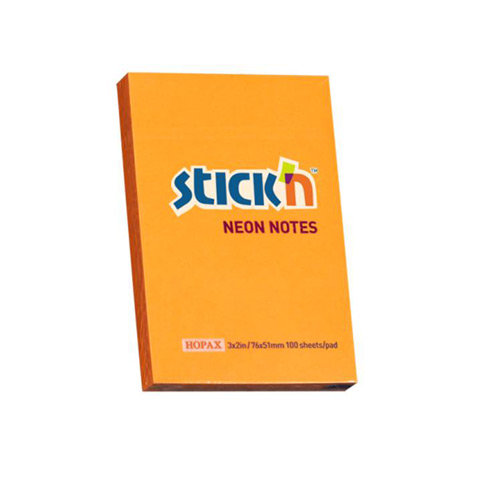 Stick'n, notes samoprzylepny, pomarańczowy Stick'n
