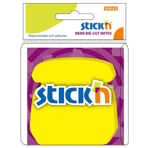 Stick'n, notes samoprzylepny, telefon, żółty Stick'n