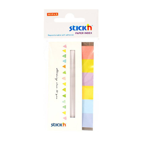 Stick'n, zakładki indeksujące, 6 bloczków Stick'n