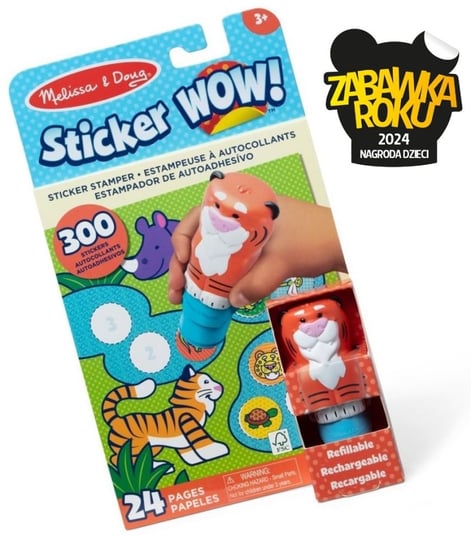 Sticker WOW! Stempelki z naklejkami dinozaury Melissa & Doug
