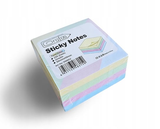 Sticky Notes Karteczki Samoprzylepne 5X5Cm 250Arkuszy Delta-Graphix